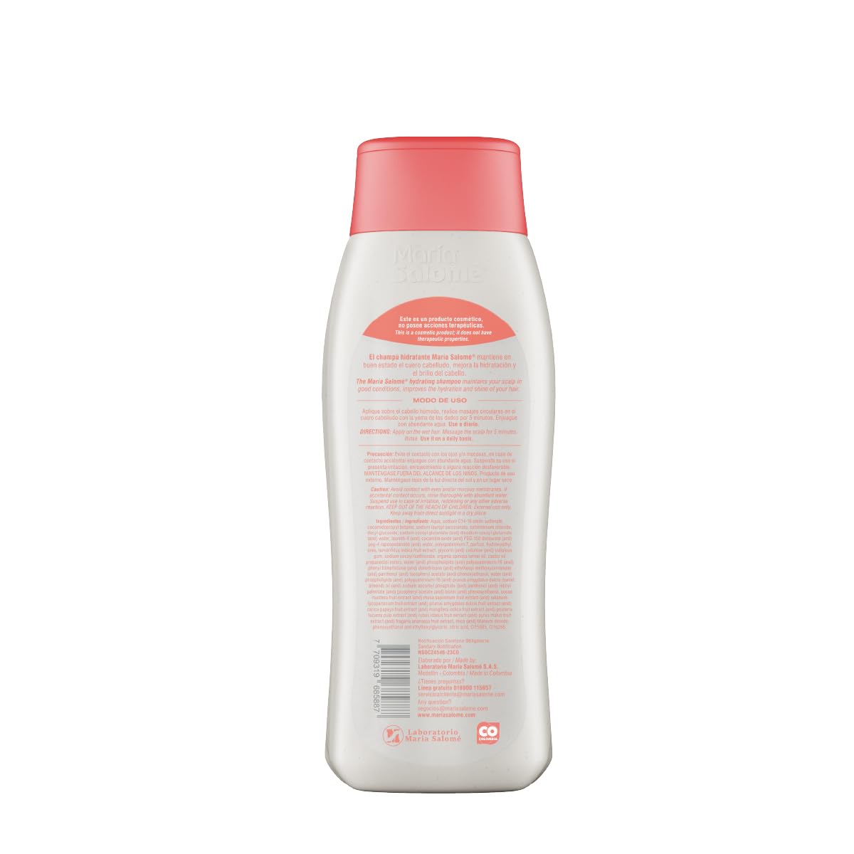 María Salomé Poder Frutal 3-Piece Hair Care Set, Shampoo 400ml, Treatment 250ml, Hair Perfume 120ml, Hydration and Shine, Sulfate Free