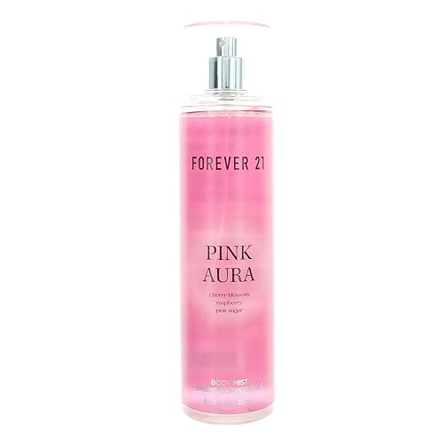 Forever 21 Pink Aura Body Spray Mist | Lightweight & Flirty Everyday Scent | Sweet Body Spray with Cherry Blossom Top Notes, Raspberry and Pink Sugar
