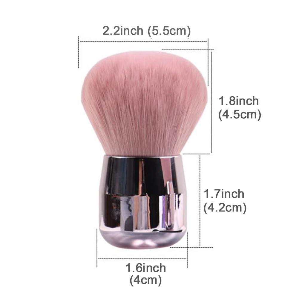 JOSALINAS Kabuki Foundation Makeup Brushes Round Top for Face Blusher Liquid Powder Blend and Contour Tool and Mineral BB Cream, Round