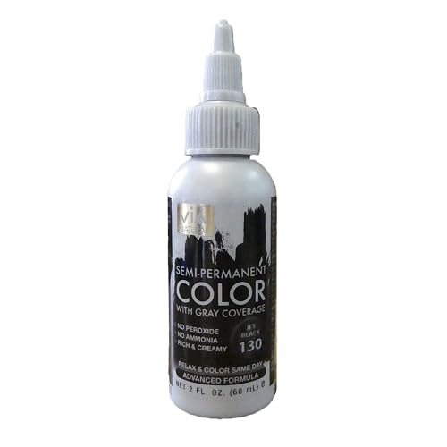 Via Hair Color Jet Black 2 Oz,Pack of 3