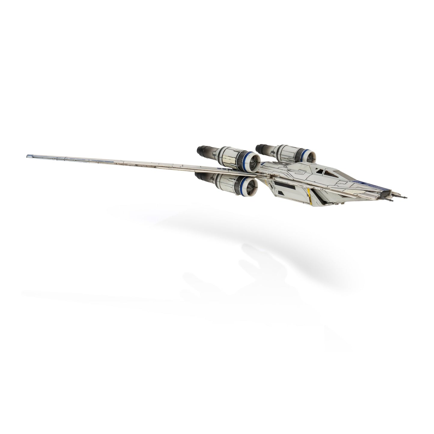 Jazwares Star Wars Micro Galaxy Squadron U-Wing Starfighter – 12" Vehicle with Foldout Wings, Troop Bay, Sniper Gun & 3 Micro Figures