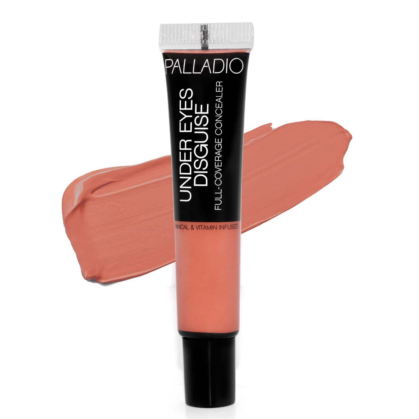 Palladio Full Coverage Concealer - Creamy Face & Under Eye Formula, Disguises Dark Circles, Blemishes, Fine Lines, Evens Skin Tone (Peach Tea)