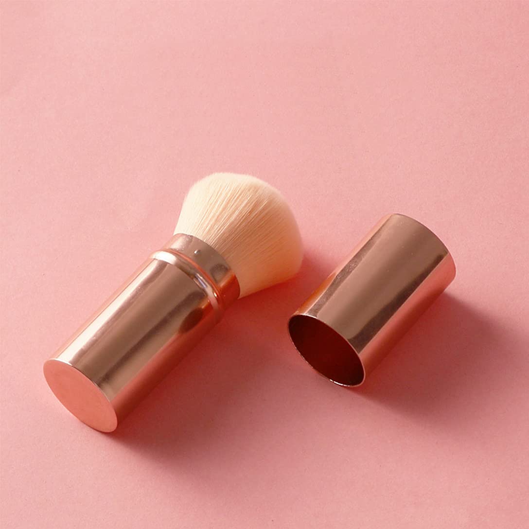 RN BEAUTY Retractable Kabuki Brushes Blush Brush Foundation Powder Brush Face Blender Brush Multi-function Cosmetic Makeup Brush Professional Mineral