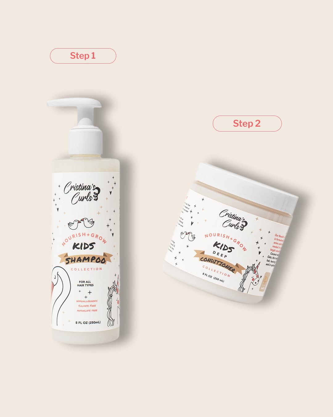 Cristina's Curls Kids Shampoo - Gentle Scalp Cleanse That Lifts Buildup Without Dryness