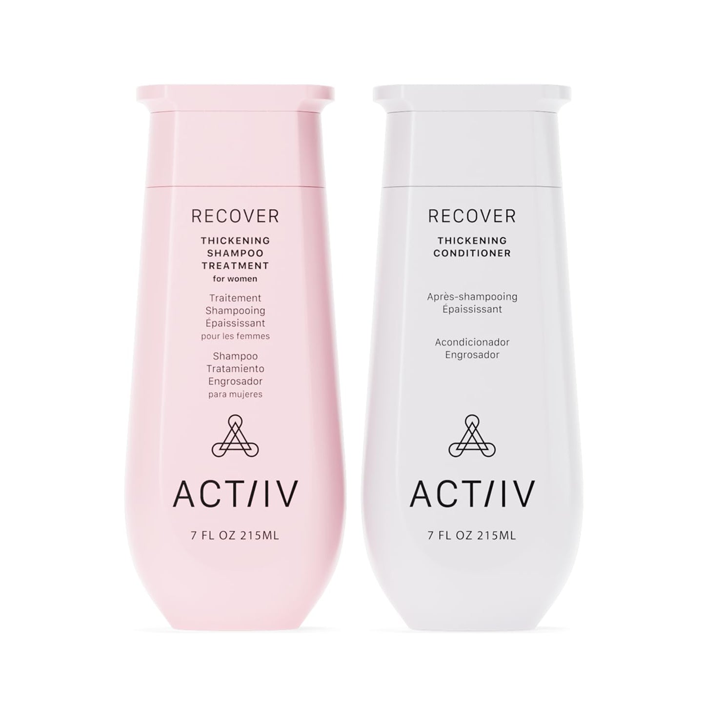 ACTIIV Recover Thickening Shampoo & Conditioner Bundle for Women (7 oz Each) - For Fine & Thinning Hair, Supports Fuller, Thicker-Looking Hair & Scalp