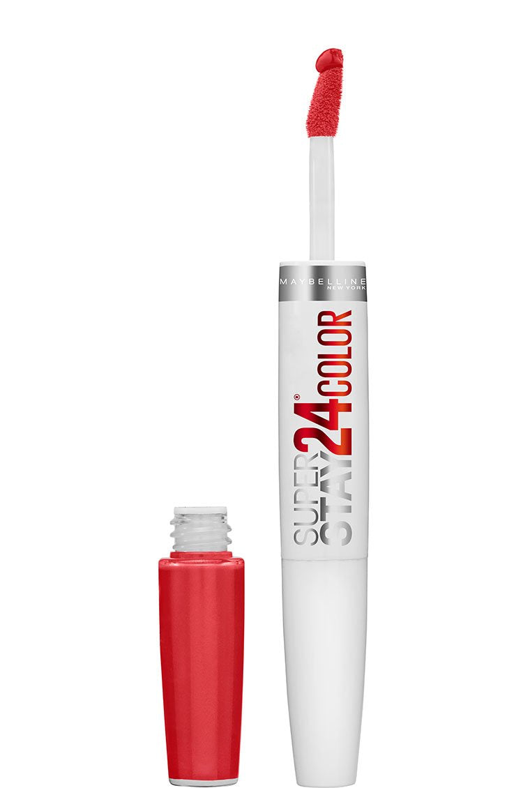 Maybelline New York SuperStay 24 2-Step Liquid Lipstick Makeup, Steady Red-Y, 1 kit