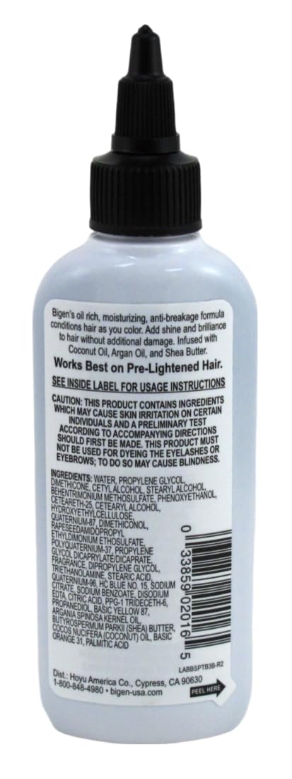 Bigen Semi-Permanent Haircolor #Tb3 Turquoise Blue 3 Ounce (88ml) (3 Pack)