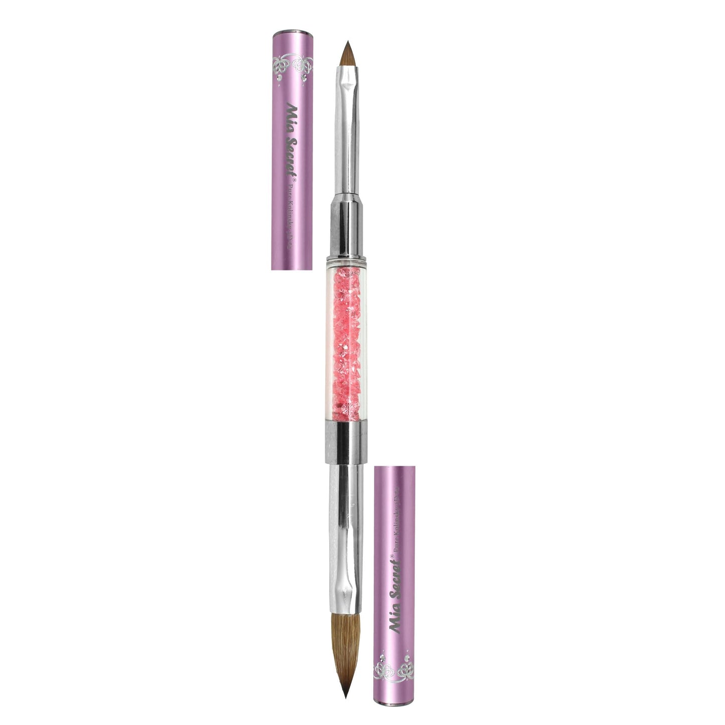 Mia Secret PREMIER NAIL BRUSHES 100% Kolinsky Hair MADE IN USA Prenium Nail Art Brushes (Pink, 10 OR/-2 OR) Beauty & Personal Care Mia Secret