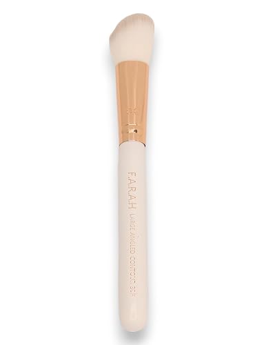 F.A.R.A.H Professional Pro Precision Luxurious Blender Brush 30F - Premium Makeup Brushes (White)