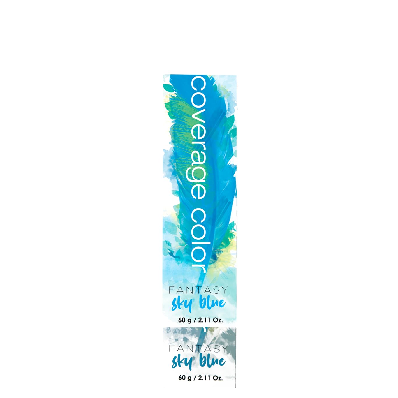 Hellawell Professional Hair Dye. Coverage Color Fantasy - Semi-permanent oxidation coloring cream. Sky Blue 2.11oz