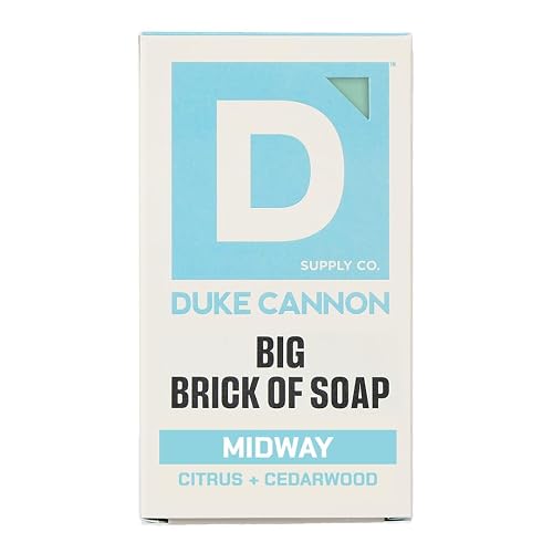 Duke Cannon Supply Co. Extra Large Bar Soap - Men's Natural Soap with Masculine Scents - Citrus + Cederwood - Made in the USA with domestic & globally