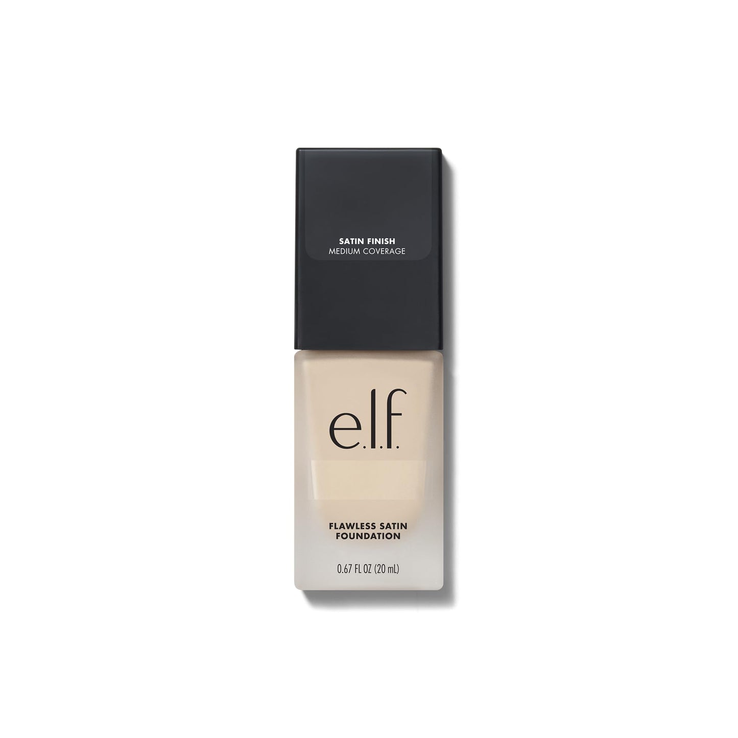 e.l.f. Flawless Satin Foundation, Lightweight & Medium Coverage, Semi-Matte Finish, Vegan & Cruelty-Free, Pearl, 0.68 Fl Oz (20mL)