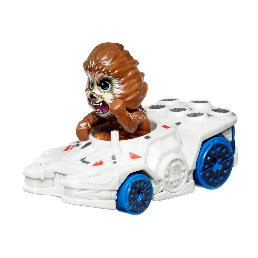 Hot Wheels RacerVerse Vehículo de Juguete Chewbacca en el Falcon