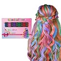 New Hair Chalk Comb Temporary Hair Color Dye for Girls Kids, Washable Hair Chalk for Girls Age 4 5 6 7 8 9 10-12 Birthday Christmas New Year Cosplay