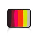 Kraze FX Frisky Feline Face Paint Refill 20g by Jacqueline Howe - Animal Split Cake - Dark Red to White Gradient - Large Replacement for Bold