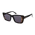 Kenneth Cole New York Women's Sunglasses, Black/Other/Smoke, 51/19/140