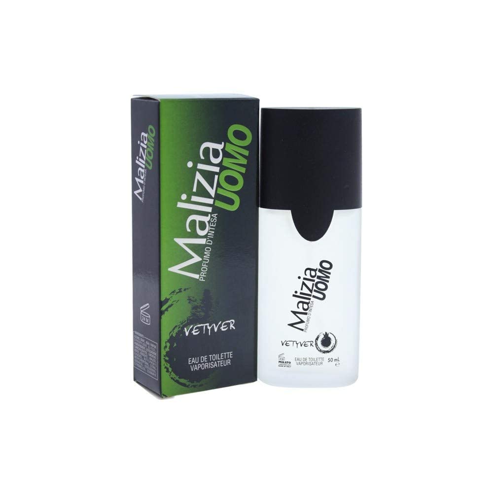 Vetyver Malizia Uomo Eau de Toilette Spray for Men, 1.7 Ounce
