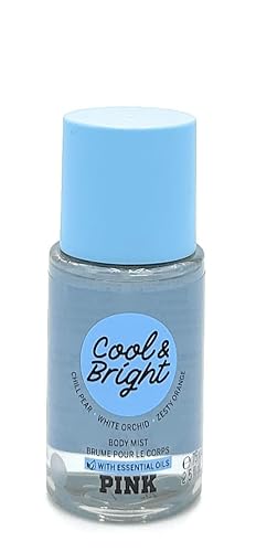 Victoria's Secret Pink Cool & Bright Body Mist with Essential Oils, 2.5 Fl Oz