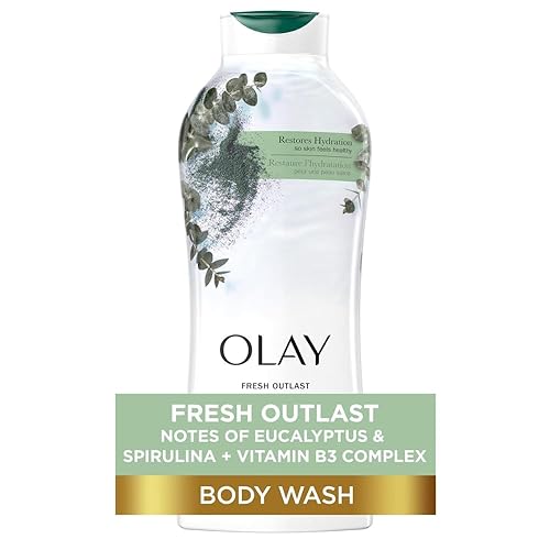 Olay Fresh Outlast Paraben Free Body Wash with Relaxing Notes of Eucalyptus and Spirulina, 650 mL