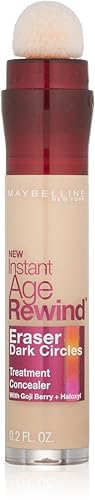 Maybelline Instant Age Rewind Eraser Dark Circles Treatment Concealer, Light 0.2 oz (Pack of 8)