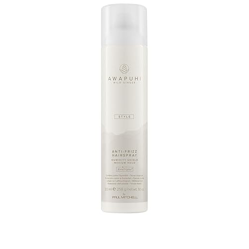 Awapuhi Wild Ginger by Paul Mitchell Anti-Frizz Hairspray, Humidity Shield, Medium Hold, For All Hair Types, 9.1 oz.
