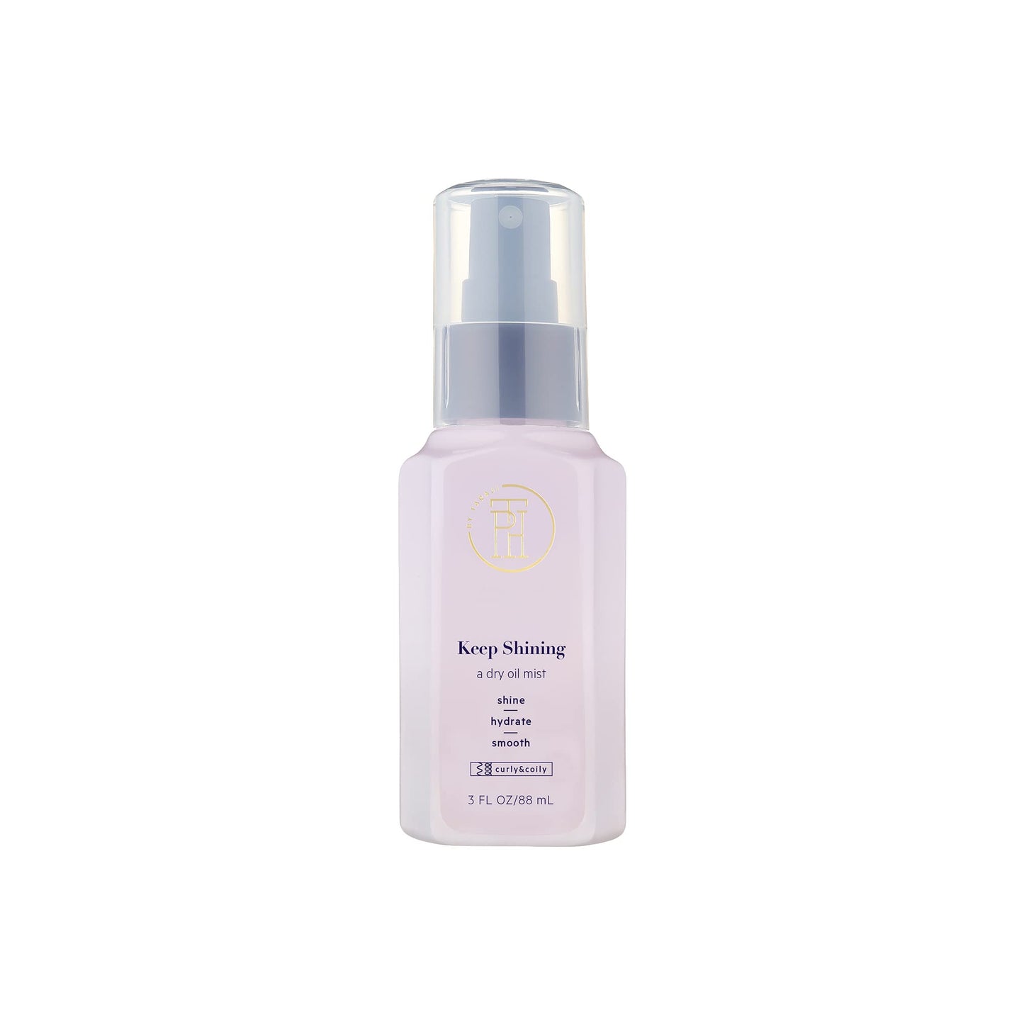 TPH BY TARAJI Keep Shining Dry Oil Mist for Coily & Curly Hair | Protective Gloss & Hair Shine Spray Helps Reduce the Look of Split of Ends | Cruelty