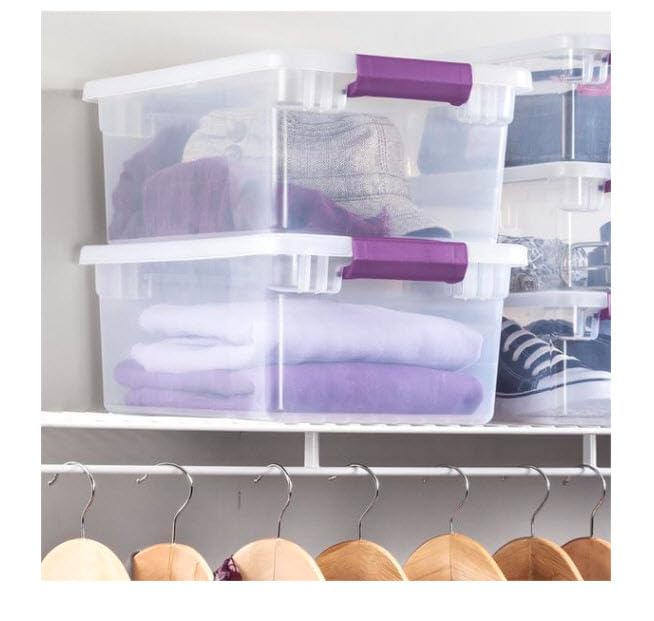 Sterilite 17531712 15-Quart Clearview Latch Box 2-Pack