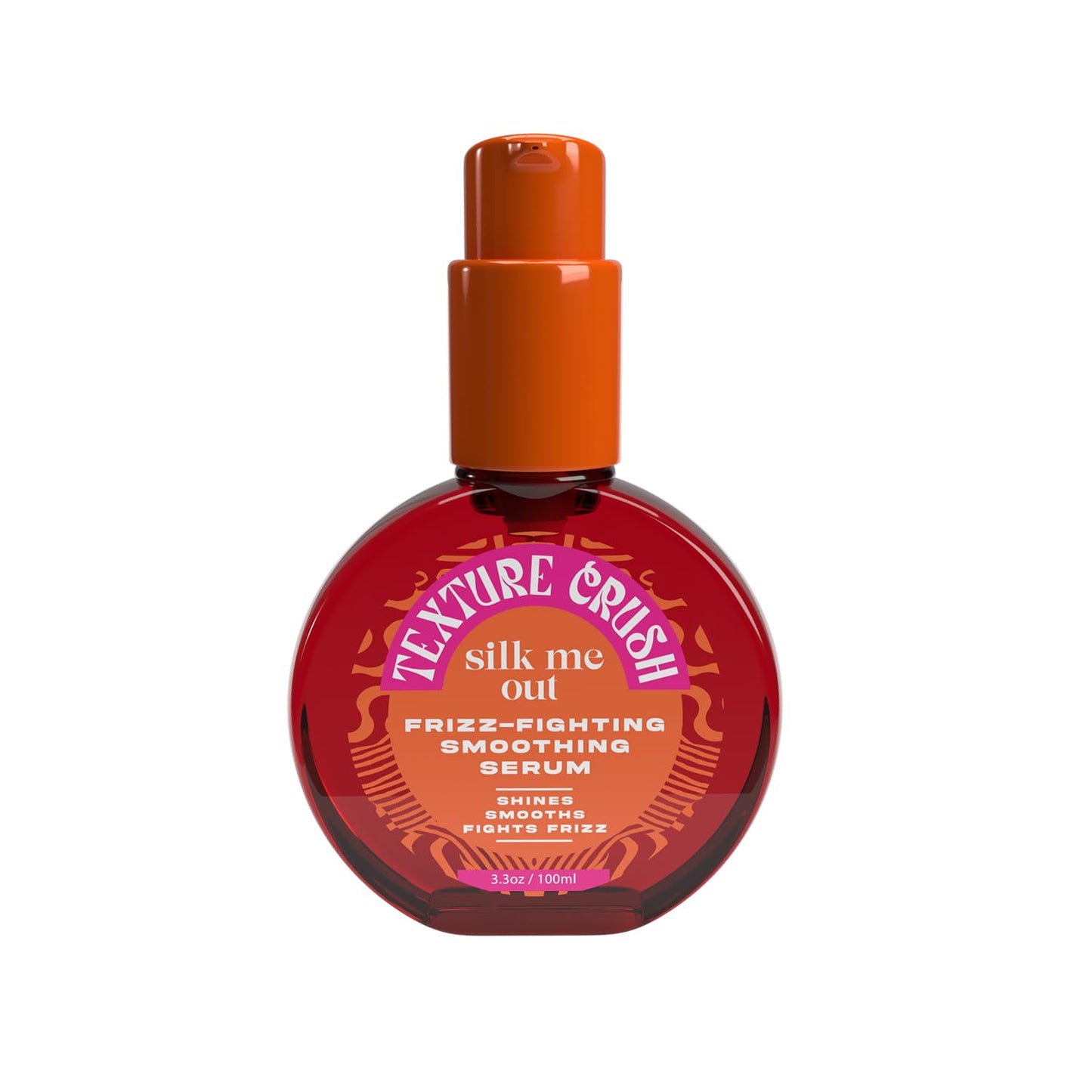Texture Crush Silk Me Out Anti-Frizz Smoothing Serum-Boosts Shine & Humidity Resistant with Heat Protection & Frizz Control for Blow Outs Silk