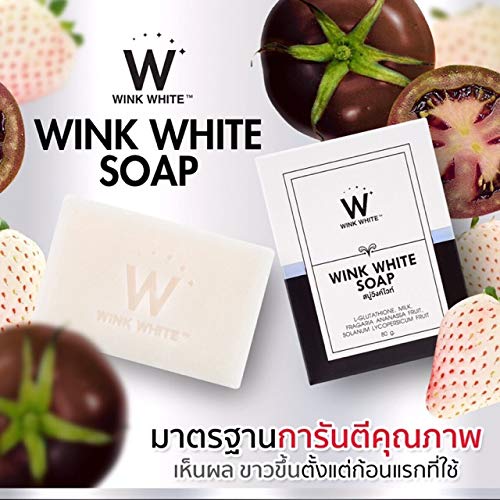 X3 Boxes Wink White Soap 80g White Strawberry