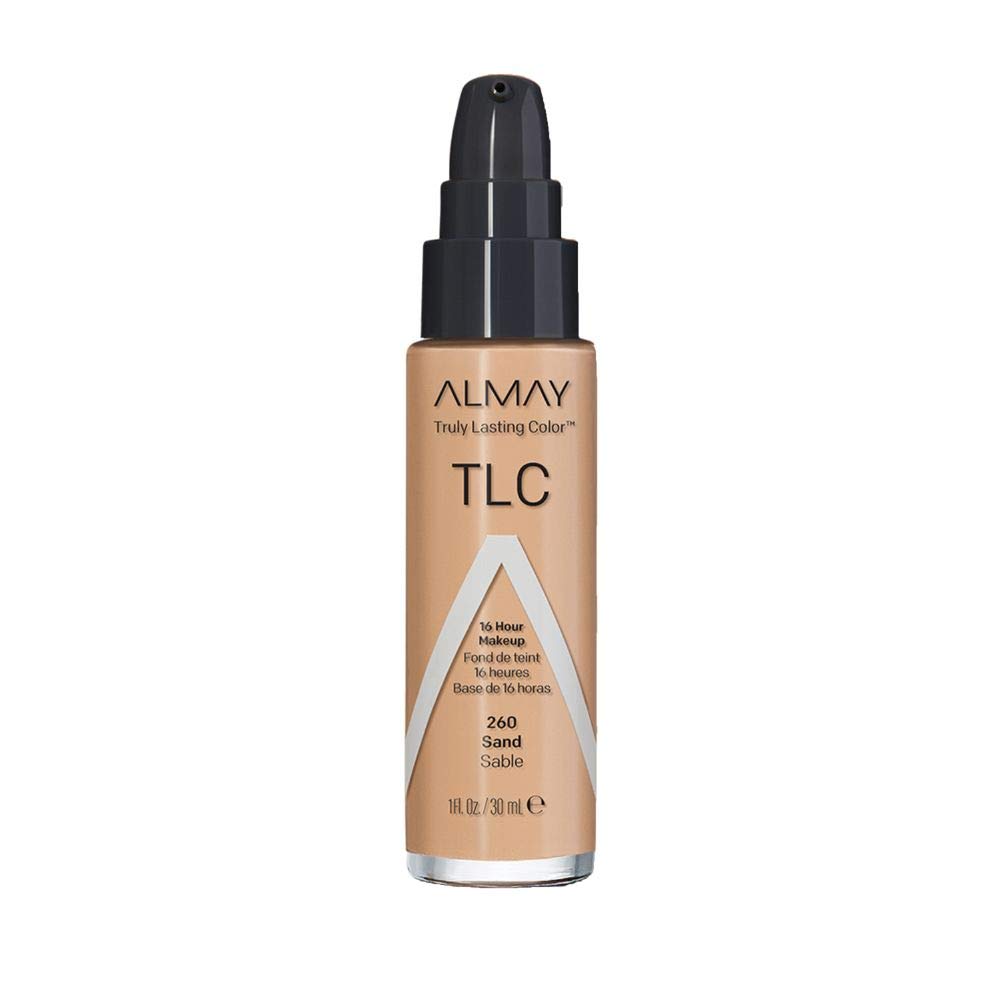Almay Liquid Foundation, Truly Lasting Color, Long Wearing Natural Finish, Vitamin E and Lemon Extract, Hypoallergenic, Cruelty-Free, Dermatologist