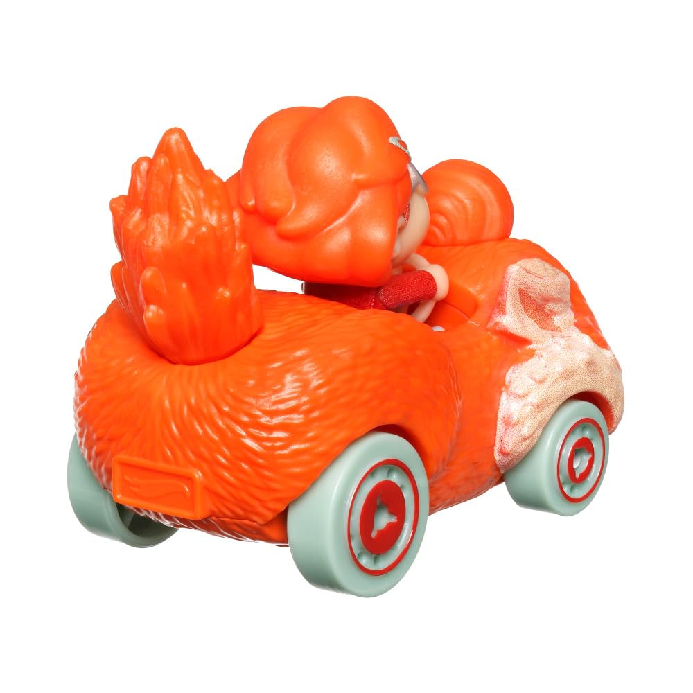 Hot Wheels RacerVerse Mei with Red Panda Ming 1:64 Scale Toy Car Optimized Track