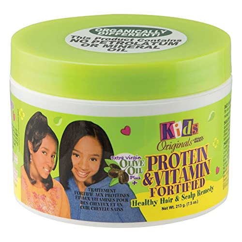 Originals by Africa's Best Kids Protein & Vitamin Fortified Healthy Hair & Scalp Remedy, With Extra Virgin Olive Oil, Mineral Oil & Petrolatum Free