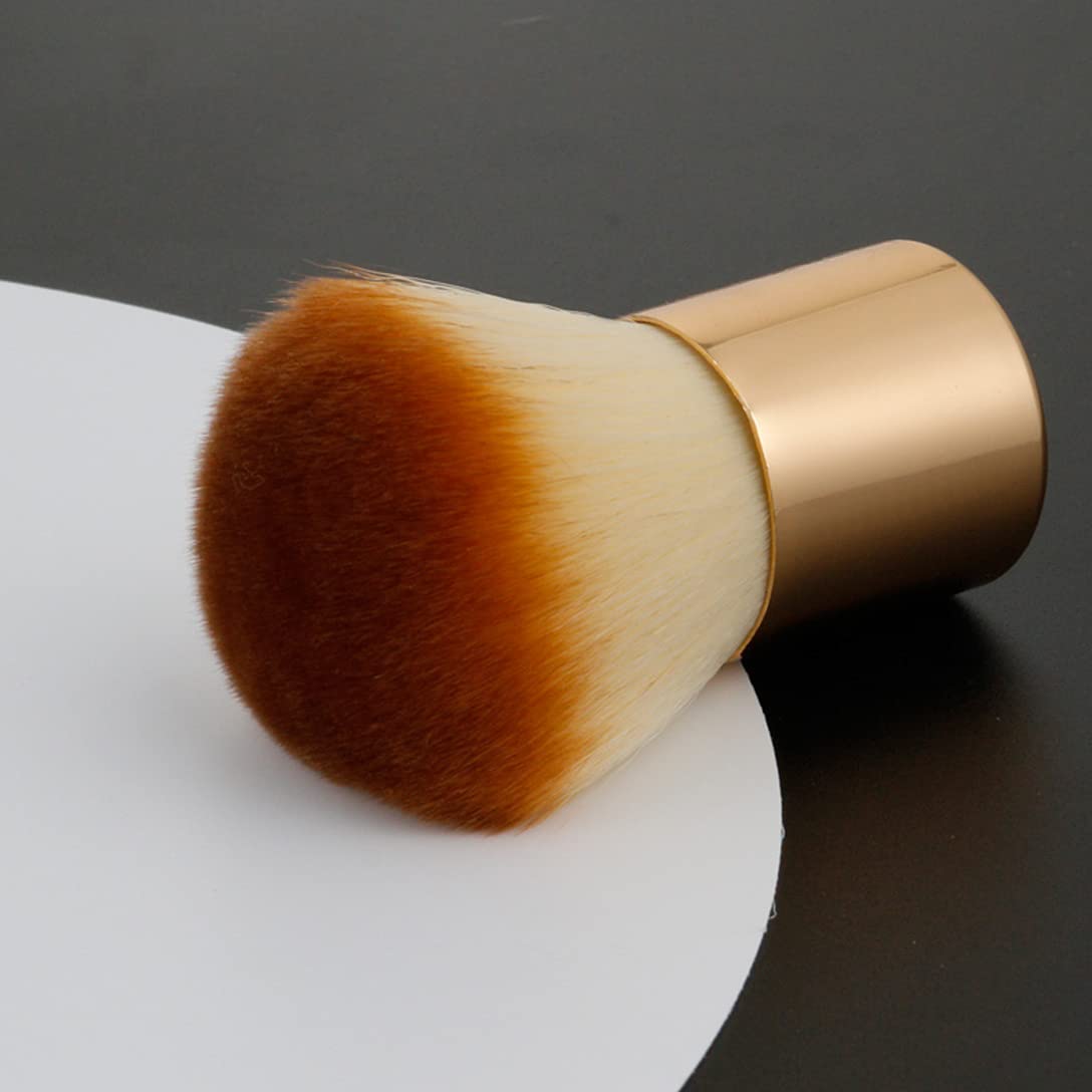 2 Pieces Kabuki Brushes Powder Brush Blush Brush Foundation Brush Bronzer Brush Face Blender Brush Mineral Blending Buffing Concealer Brush