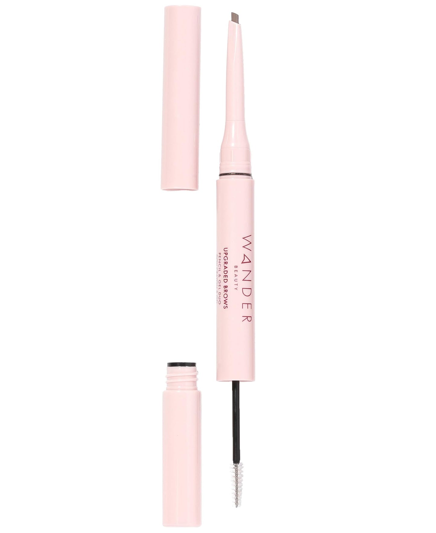 Wander Beauty Upgraded Brow Pencil & Gel Duo - Taupe - 2-in-1 Brow Makeup with Castor Oil, Peptides, Panthenol - Dual-Sided Filler, Definer & Lifter