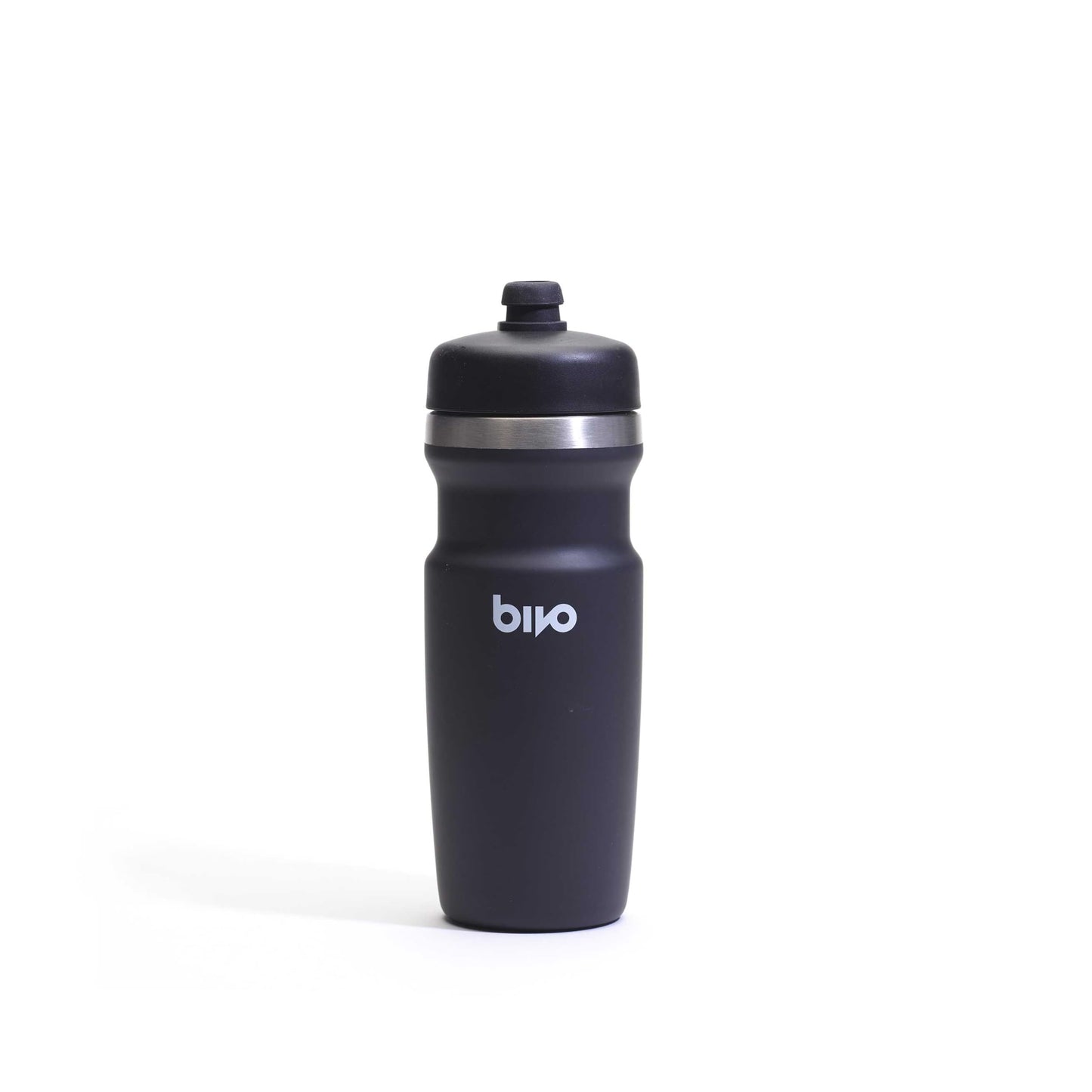 bivo Trio Mini 17oz Insulated Stainless Steel Bike Water Bottle - for Cycling - Compact, Fits Most Cages, Dishwasher Safe, High Flow Sports Nozzle