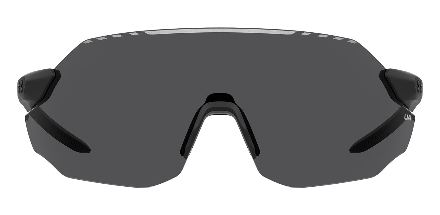 Under Armour UA Halftime Shield Sunglasses, Matte Black Frame w/ Gray Lenses