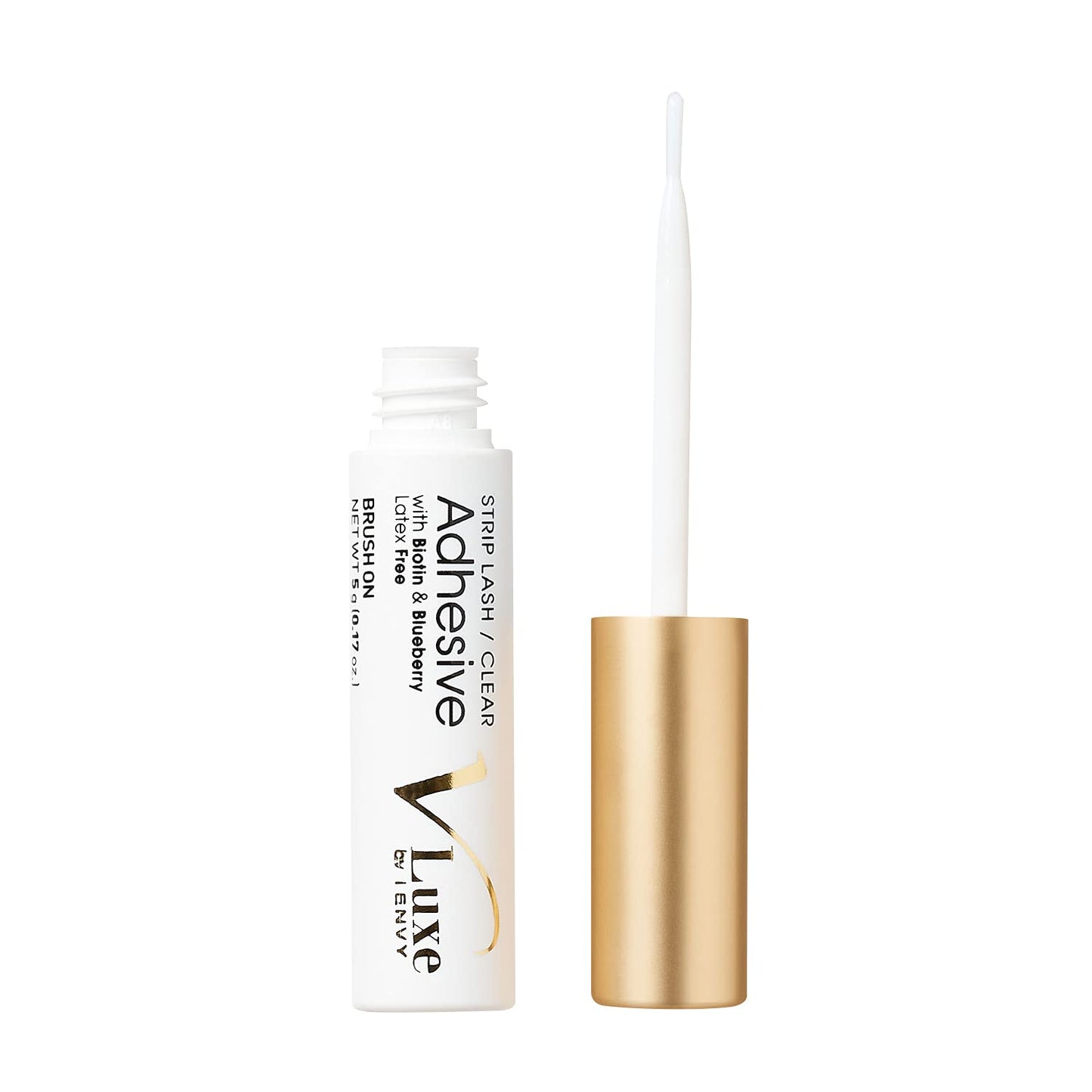 V Luxe by iEnvy Waterproof Strip Lash Adhesive Clear, Latex-FREE, Biotin Infused