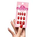 Olive & June Classic Super Stick Mani Summer Press On Nails | No Glue Needed | 32 Tab Nails 16 Sizes | Non-Toxic Tabs Easy On-Off Non-Damaging | 7-Day Beauty & Personal Care Olive & June