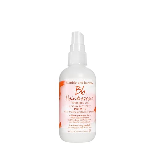 Bumble and bumble. Hairdresser's Invisible Oil Heat/UV Protection Leave-In Conditioner Hair Primer | Hydrating, Anti Frizz, Color Safe | Straight
