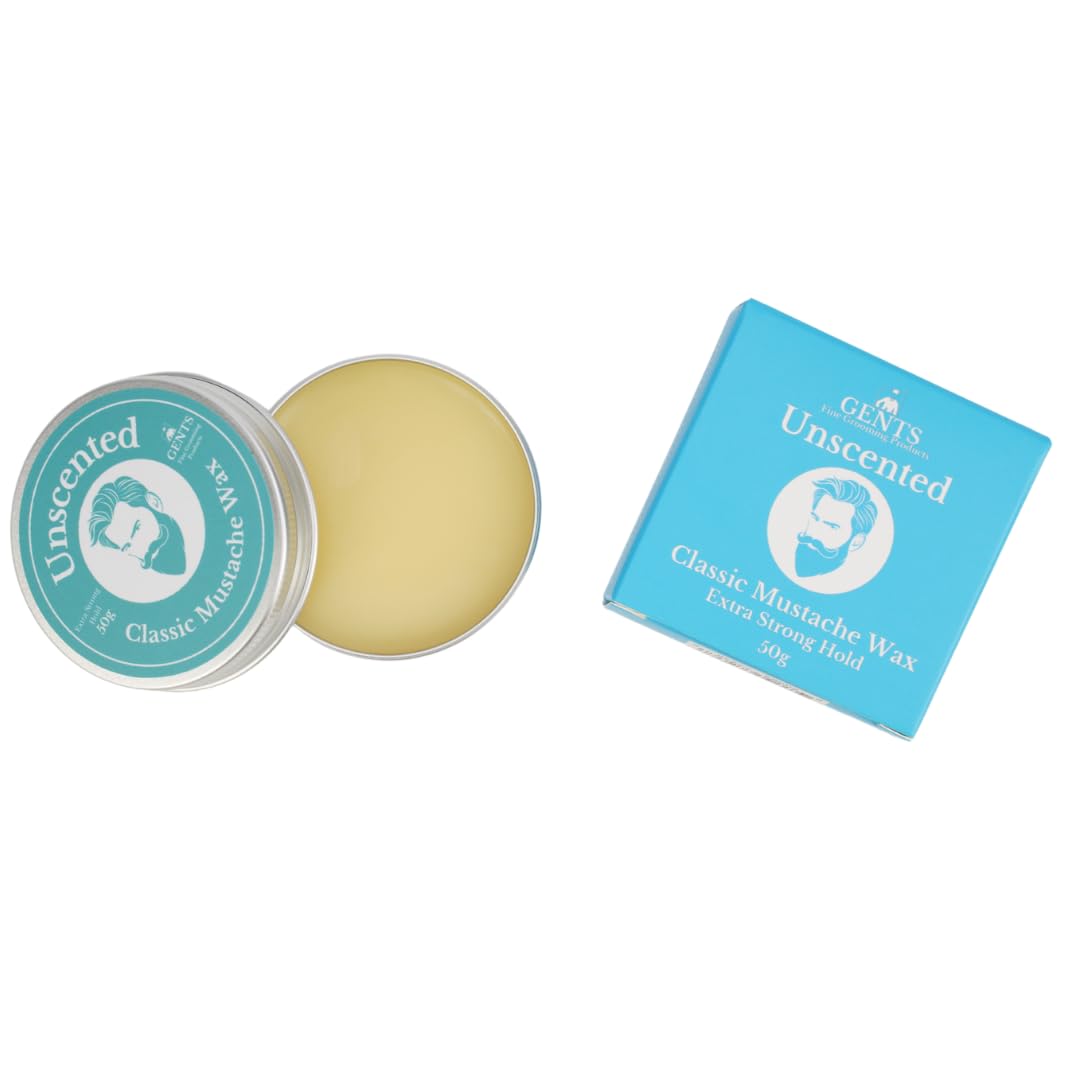 G.B.S Strong Hold Fragrance Free Mustache Wax, Easy Application, Restyleable, long lasting hold with Styling Comb (1.7 oz) (3 Pack, Unscented) Beauty and Personal Care G.B.S