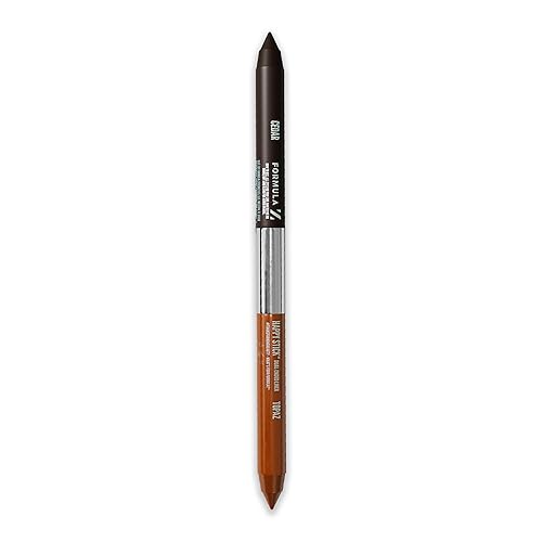 Formula Z Happy Stick Eyeliner - Tug Free Eyeliner Pencil with Vitamin E - Long Lasting Eye Makeup - Vegan - Cedar-Topaz - 2 x 0.02 oz