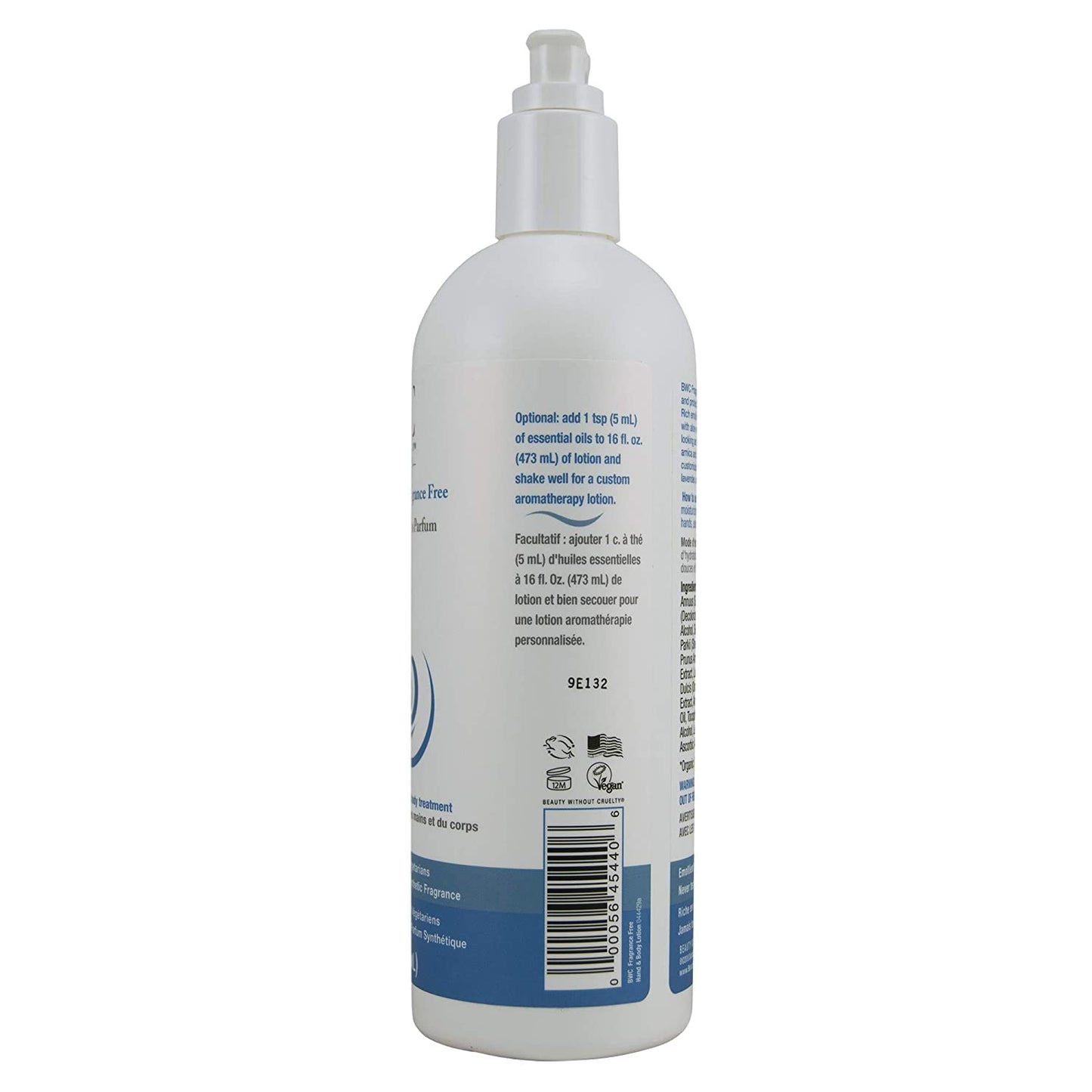 Beauty Without Cruelty Hand And Body Lotion Botanical Formula Fragrance Free - 16 Fl Oz