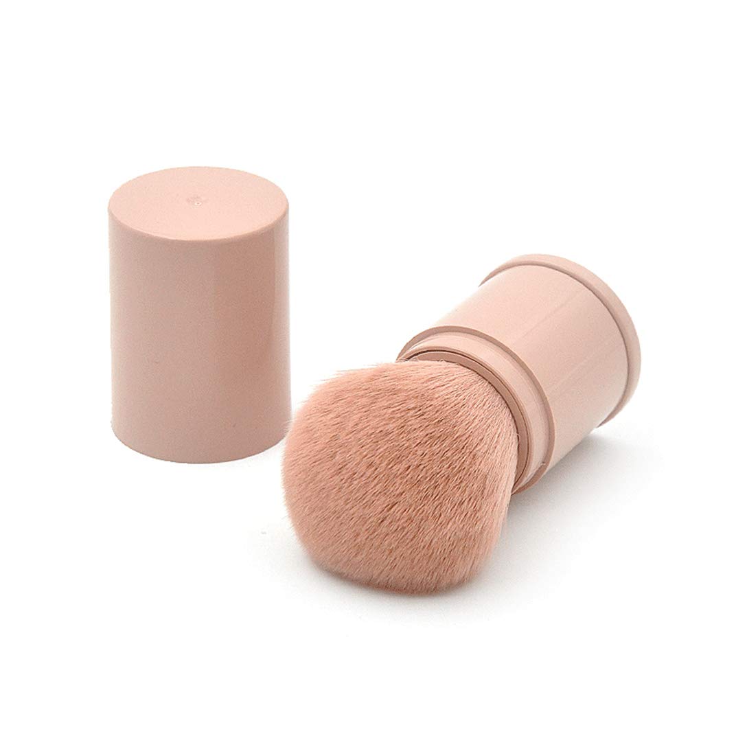 RN BEAUTY Retractable Powder Brushes Foundation Brush Blush Brush Bronzer Brush Face Blender Brush Professional Mineral Blending Buffing Kabuki Makeup