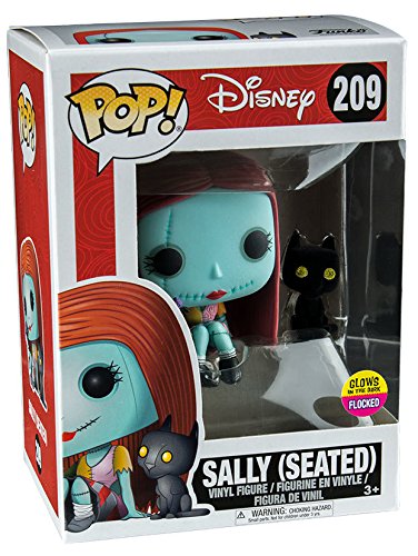 Funko POP! Nightmare Before Christmas Exclusive #209 Glow in the Dark, Flocked SEATED SALLY