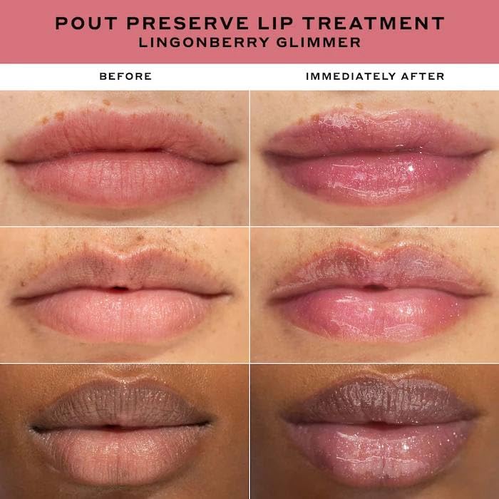 Ole Henriksen Pout Preserve Hydrating Peptide Lip Treatment - Lingonberry Jam Glimmer
