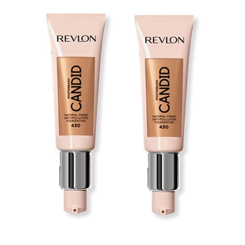 Pack of 2 Revlon PhotoReady Candid Natural Finish Foundation, Honey Beige 430