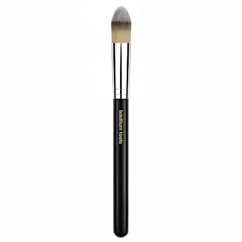 Bdellium Tools Professional Makeup Brush - Maestro Series 949 Pointed Foundation - With Soft Synthetic Fibers, For Foundation & Concealing (Black