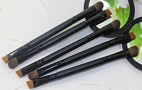 Gullor Two available full-length 6.5CM eye shadow brush handle + aluminum tubes 10 pcs a set