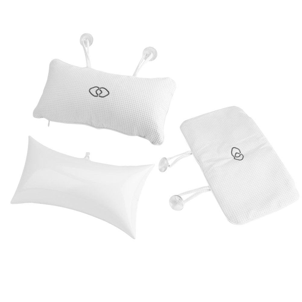 Bath Pillow, Bathtub Spa Cushion with Suction Cups Head Neck Support Soft Mesh Inflatable Bath Tub Rest Comfortable Non Slip Bathroom Relaxation Pad Beauty and Personal Care aqxreight