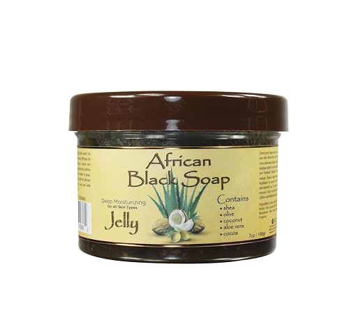 OKAY African Black Soap Jelly Antiseptic Wash - Acne & Blemish Cleanser for Face & Body, Helps with Dark Spots & Uneven Skin Tone, Sulfate, Silicone